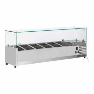 Diamond Gekoelde opzetstructuur 6x GN 1/4-/150mm met glasopbouw – WR-SX14-V2