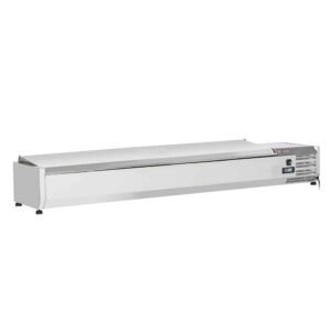 Diamond gekoelde opzetvitrine WR-SX18-C5 – RVS deksel