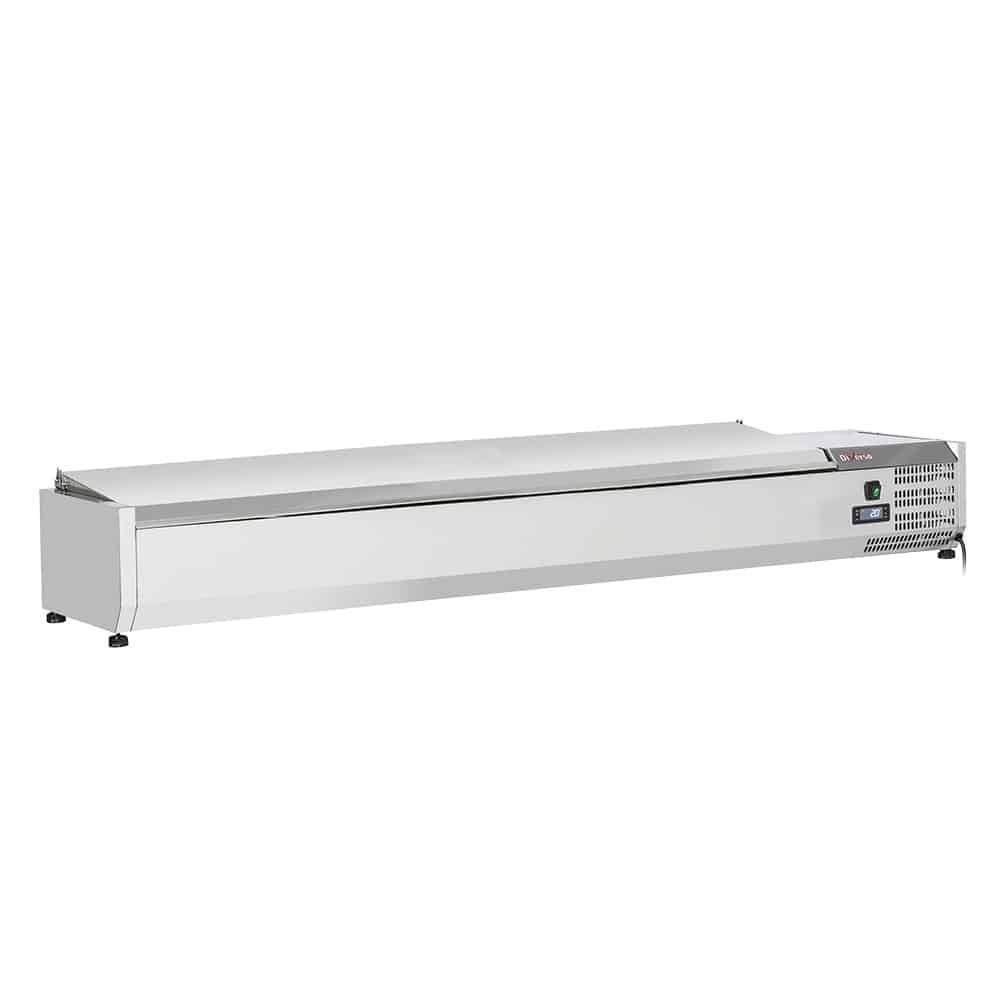 Diamond gekoelde opzetvitrine WR-SX18-C5 – RVS deksel